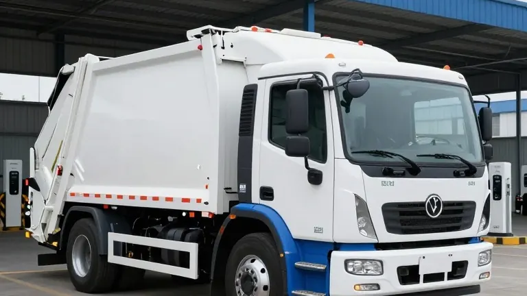 Illustration for: Michigan State Funds Half-Cost Electric Garbage Trucks