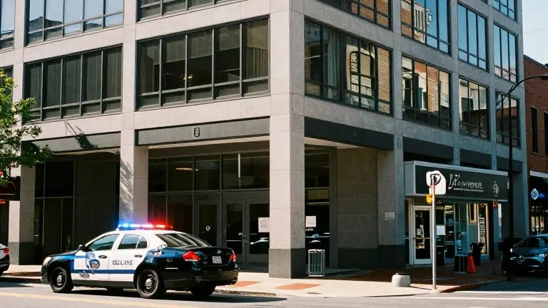Illustration for: Woman shot in front of Virginia GOP office, police chief says